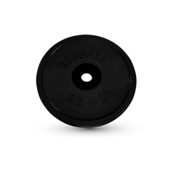 15 кг диск (блин) Евро-Классик (черный)