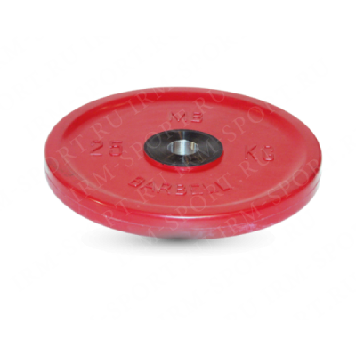 25 кг диск (блин) Евро-Классик (красный)